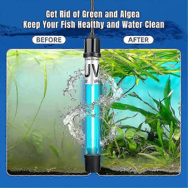 11W Akvarium UV-lys til 55-150 Gallon Akvarium EU-stik[HK]
