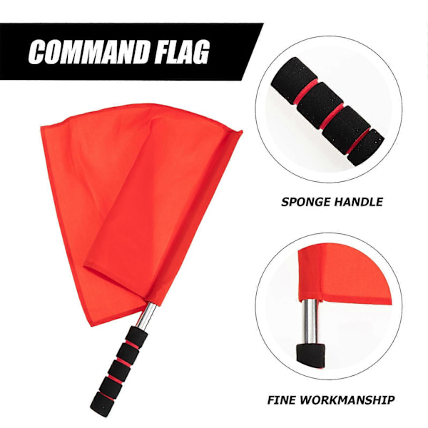 2st Match Flagga Trafiksignalflaggor Domare Varningssignalflaggor Viftande Flaggor[HK] 46.00X35.00X32.00CM Red