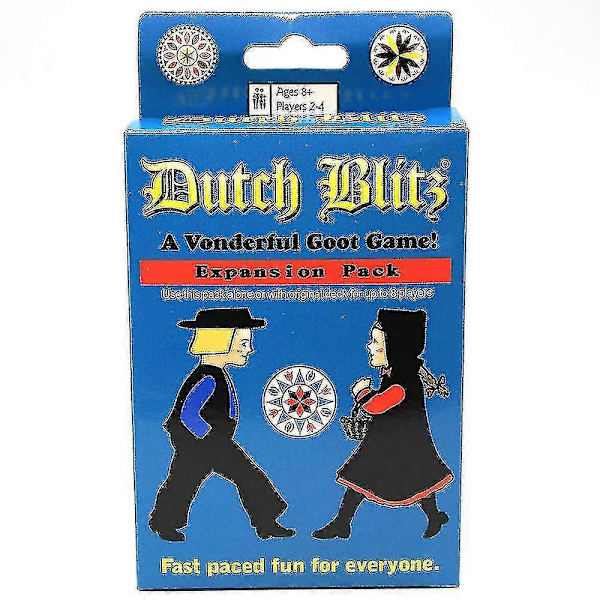 Dutch Blitz Dutch Blitz Basic Plus Utökat Familjespel Kort Spel Kort Spel Spel[HK] Blue Extended Version