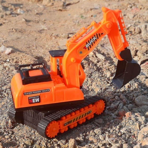 Stor teknisk fordonsmodell Plastgrävmaskin Dumper Bilar Leksak för barn Pojkar utomhus sandspel[HK] yellow-A