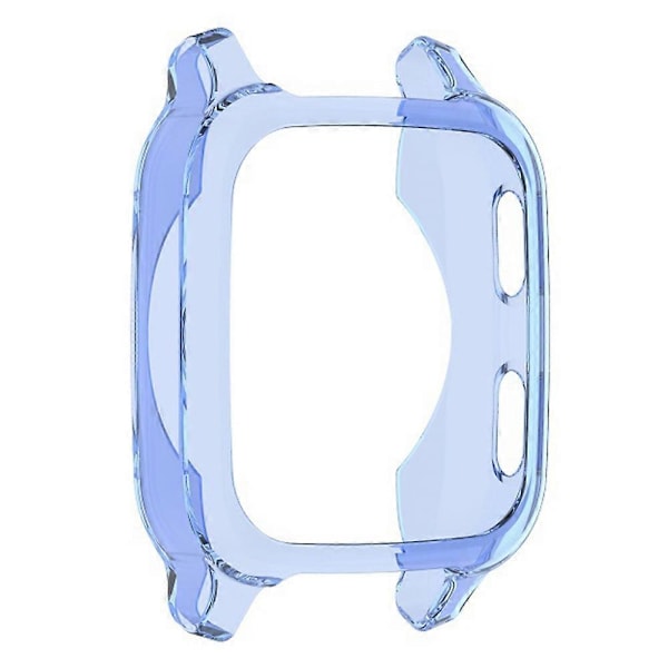 För Garmin Venu Sq / Venu Sq Music / Venu Sq 2 / Venu Sq 2 Music TPU Klockramsskydd Ihålig[HK] Transparent Blue Multicolor