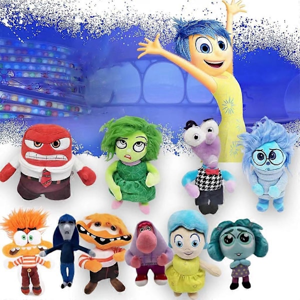 Inside Out 2 Plyschleksak Anime Fylld Djurdocka för Barnfödelsedagspresent 30cm Ångest