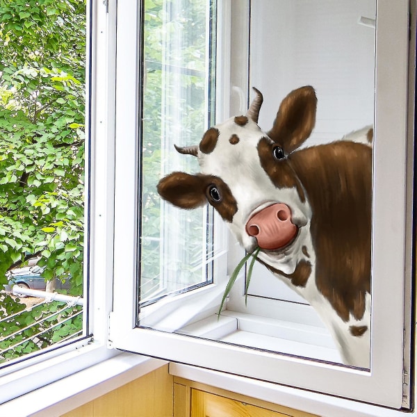 Pvc Cow Window Decal Veggklistremerker Wind Decal Dekorative Decal[HkkK]