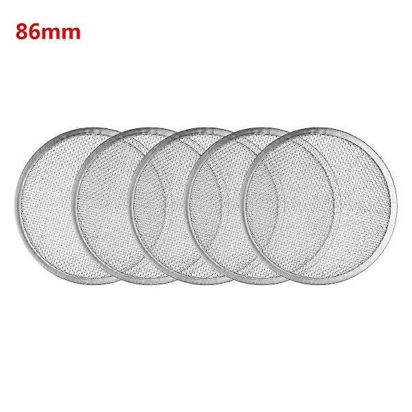 5-pakning Spiringslokk i rustfritt stål 86mm Spiringssil Lokk for Mason-glass med bred åpning Hermetiseringsglass [HK]