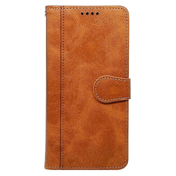 För iPhone 16 Fodral Kalvtextur Läder Ställ Bokstil Telefonskal [HK] Style C Multicolor