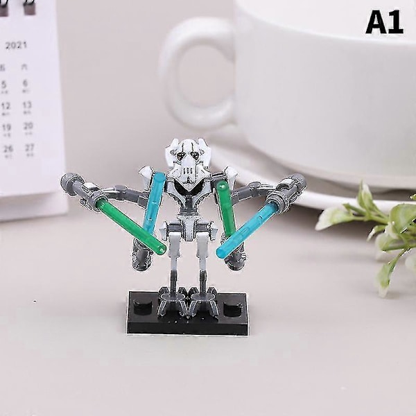 Anime Star Wars General Grievous Modell Monteringsbara Byggklossar Barnleksaker Present [HK] A1 White