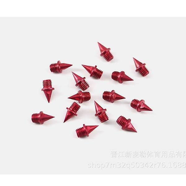 Friidrettspigger 6mm Titanlegering Sprintpigger (10 stk)[HK] Red
