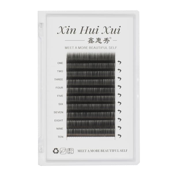 Sorte Singelfransar D0.2mm Mix[HK] Black Mix 8-13mm