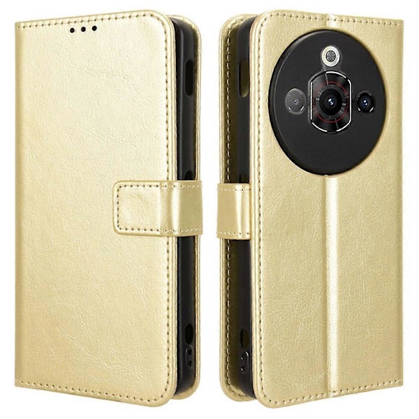 För ZTE nubia Focus Pro Fodral Crazy Horse Textur PU Läder Telefonplånboksskydd [HK] Style C Multicolor