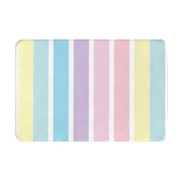 HKK  Pastellfärgad inomhusdörrmatta halkfri dörrmatta tvättbar matta för entré, golv inuti bakdörr veranda utomhus inomhus 16x24in