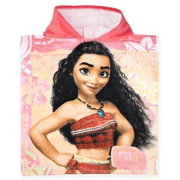 Vaiana/Moana Badponcho badhandduk Poncho 100 * 50 cm Rosa[HK]