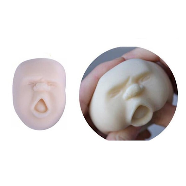 Mimigo 4-pack Ansiktsboll Anti-stressboll i Japansk Design Caomaru Avkopplande Terapi & Ångestlindring För Barn Och Vuxna 5.5x6x7cm VIT
