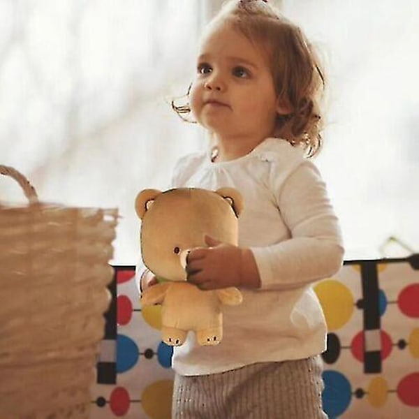 Søt bjørnedukke Melk og Mokka bjørnebamse plysjdukke Kawaii myk plysj tegneserieleke[HK] Khaki