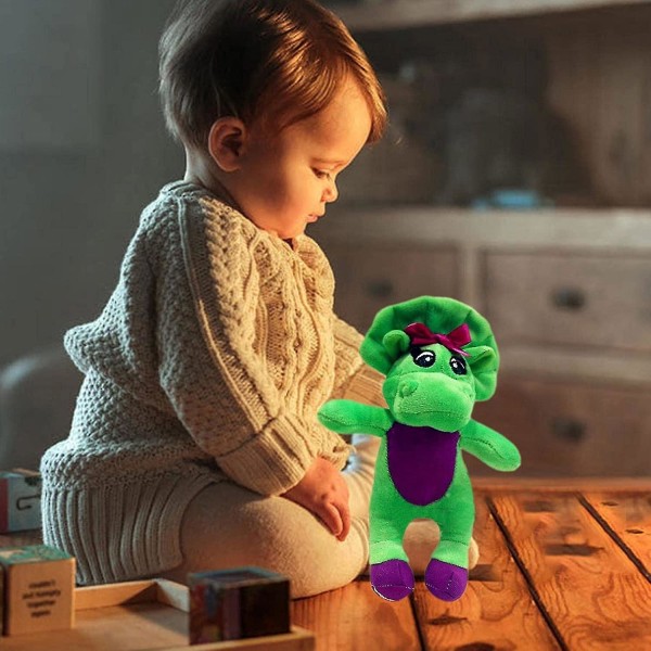 Barney Gosedjur | Barney Dinosaurien | Barney Plysch | Caterpillar Leksak Med Ljus | Sjungande Vän Dinosaurie Barney's Adventure Plyschleksak[HK] Green