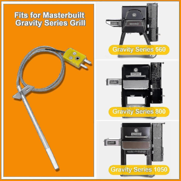 Masterbuilt Gravity Series 560/800/1050 Digital Charcoal Grill + Smokers Temperaturføler Kit, 1-Stykke[HK]