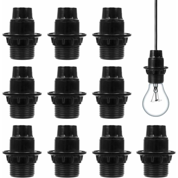 Lampeholdere, 10st E14 lampholdere, skruvenergisparlampor[HK]