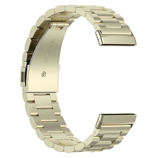 Type C For Fitbit Versa 4/Sense 2 Tre Perler Smart Klokkereim Folding Spenne Metall Armbåndsrem[HK] Style C Multicolor