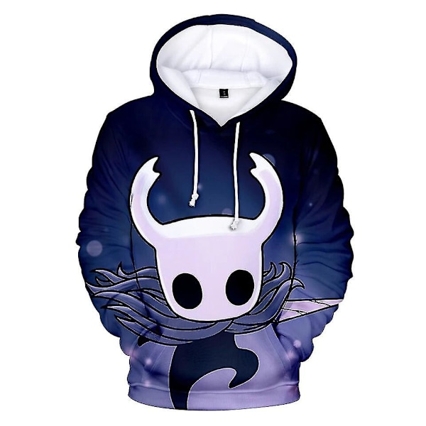 Børns Hollow Knight 3D hættetrøjer Mænd/kvinder Forår Efterår Print Sweatshirts Kreative Harajuku Hollow Knight Mænds hættetrøjer Oversized 3d3[HK] 3D3 S