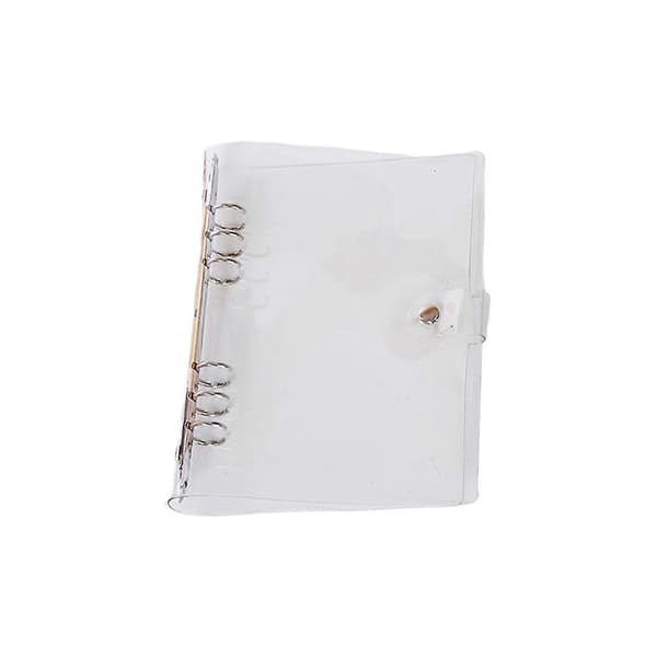 Transparent PVC Notebook Case for Students 1Pcs Six Holes Protector[HK]