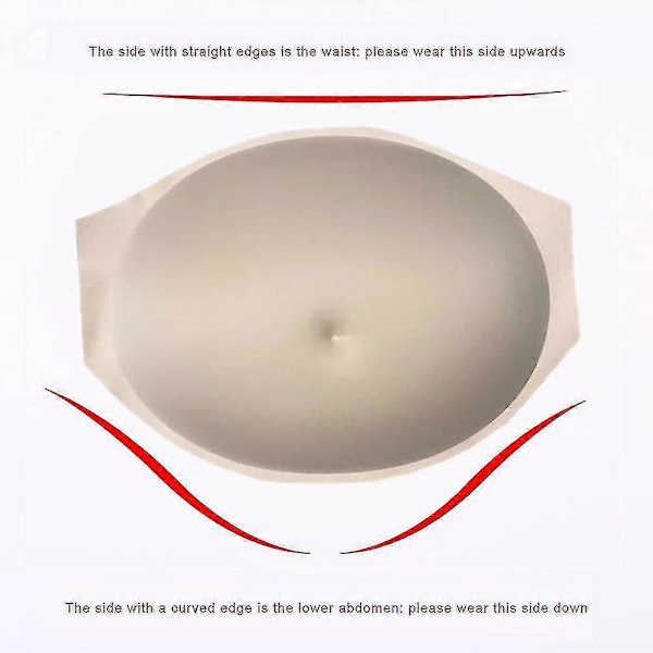 Simulert Gravid Mage Magebump Skuespiller Cosplay Rekvisitter Pustende Sceneopptreden[HK] S Skin Color
