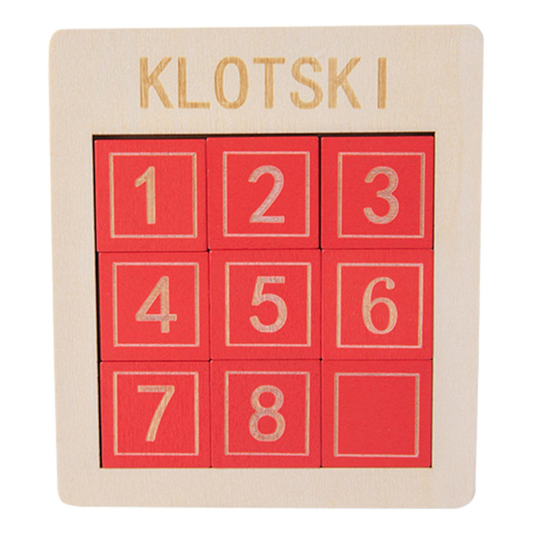 Trä Klotski Glidande Pusselbräda Undervisningshjälpmedel För Småbarn 3 4 5 Utbildning[HK] 8 girds