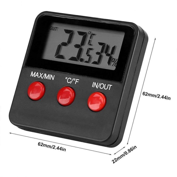 HKK  Digital Reptile Thermometer And Humidity Gauge Remote Probes  Terrarium Reptile Hygrometer Thermo Humidor Tank Cage Incubator