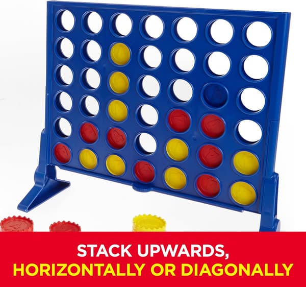 Connect 4 strategispill for barn, 2 spillere, påskegaveidé [HK]