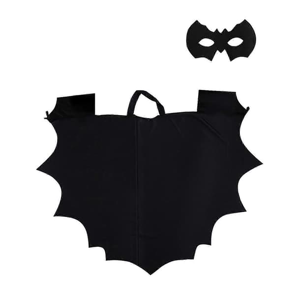 Flagermusvinge hættekappe til Halloween Børn Voksne Kostumefest Outfit[HK] One Size A
