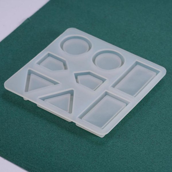 Gjør-det-selv Epoxy Polygonal øredobber Quicksand Mold Drop Lim Silikon Hjemmelaget Mold
