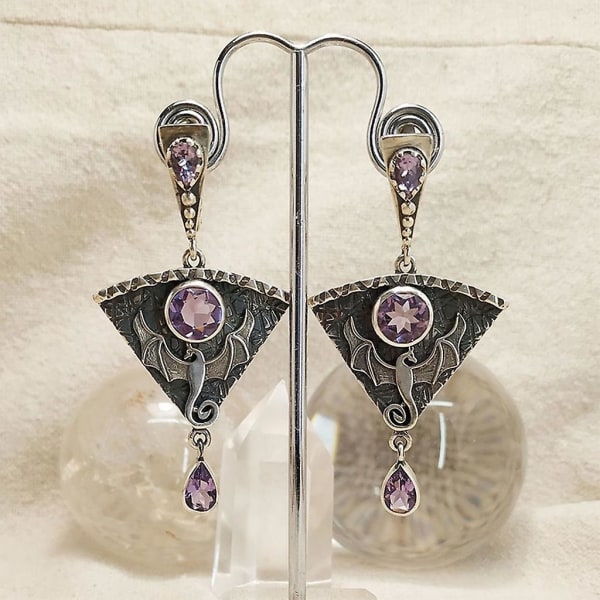 Geometriska smycken örhängen handgjorda örhängen kvinnor smycken metall material