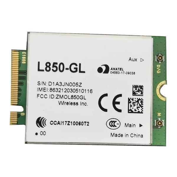 L850- Wwan Module 4g ​​Lte Cat9 M.2 Lte& Wcdma-kort för router([HK])