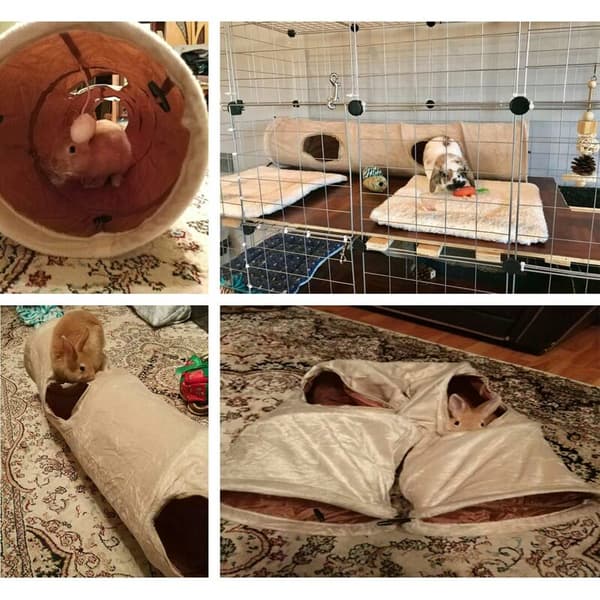 Raschel kattetunnel 120cm polyester legetelt til katte[HK]