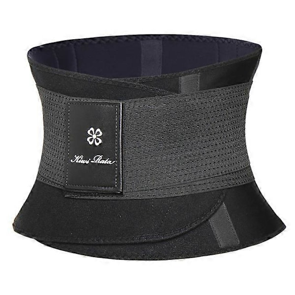 Fitnessbälte Xtreme Power Thermo Body Shaper Midjetränare Trimmer Korsett Midjebälte Cincher Wrap Tränings Shapewear Bantning[HK] M Black