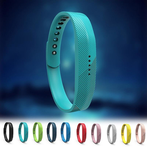 Urheilullinen silikoniranneke Fitbit Flex2 -älykellolle, korvaava rannekoru [HK] S Khaki