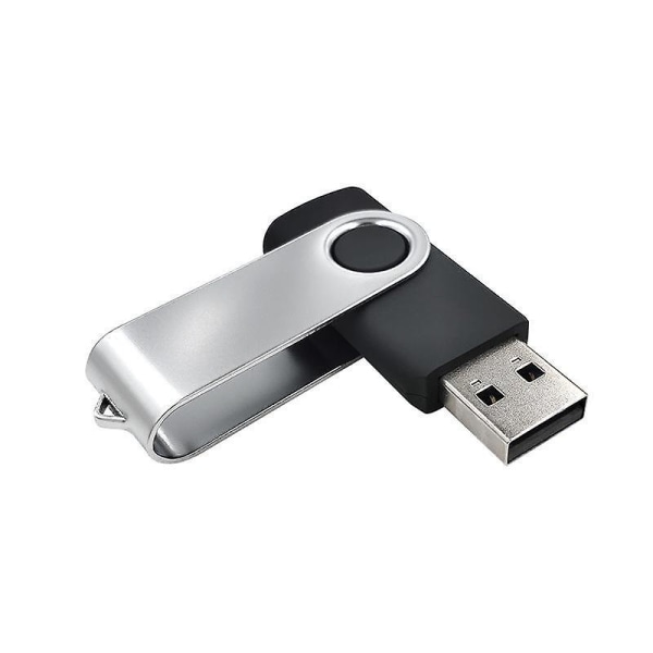 16gb USB-nøkkel, Black One Pack Flash Drive Usb 2.0 Memory Stick Storage Flash Drive ([HK])