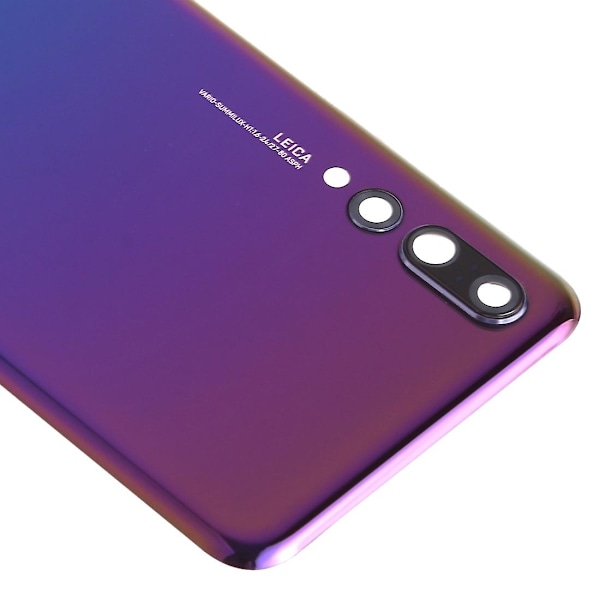 Huawei P20 Pro Akun Kotelo Liimatarra + Kameran Linssisuojus - Musta[HK] Aurora Blue Multicolor