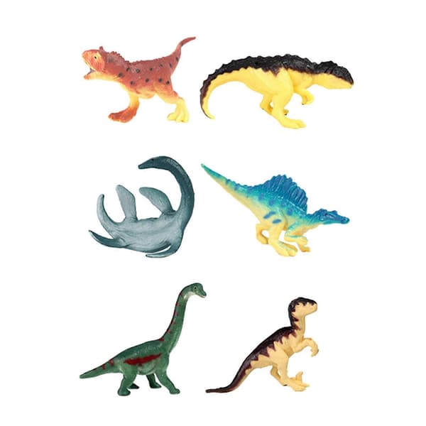 Dinosaurfigurleker Småbarn Dinosaurleker for Akvariumpynt Hagescene 6 stk A[HK]