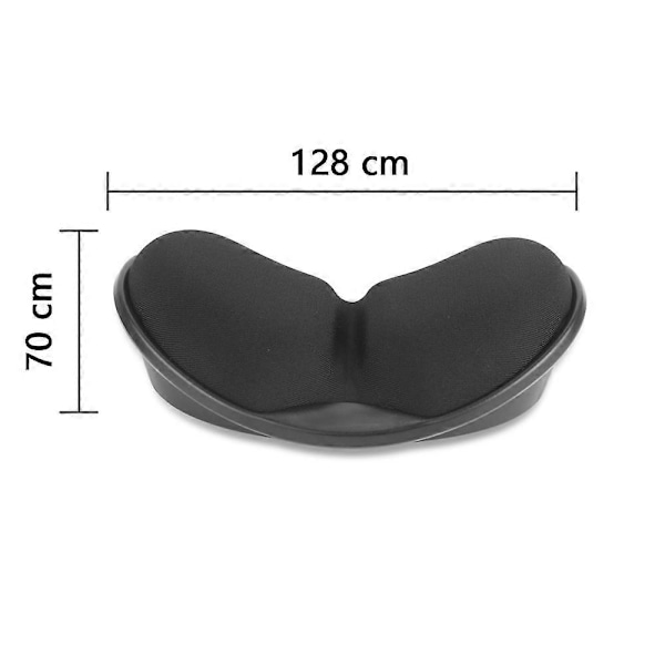 Minnesskum Mus Handledsstöd Tangentbord Handledsstöd Pad Halkfri Musmatta Stöd Handledsstöd Matta för Kontor Dator Laptop Hållbar Bekväm[HK] Black