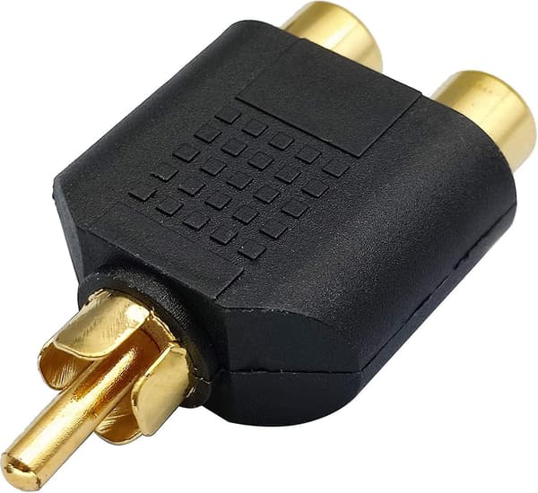 Audio Video RCA Y-splitteradapter 1 til 2 porter