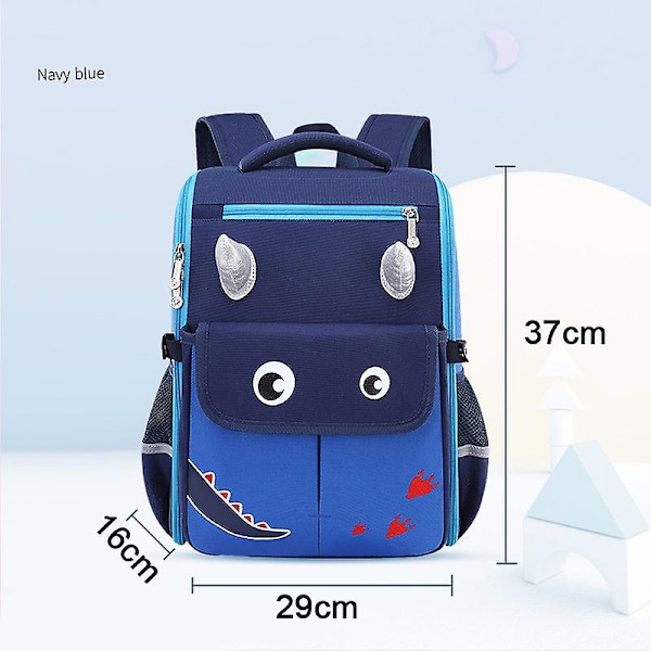 Skolryggsäck med hjul för flickor, skolväskor med hjul, skolryggsäck med hjul för pojkar, ryggsäck med hjul för barn[HK] Navy Blue