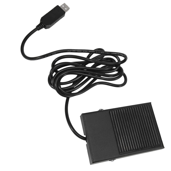 USB -fotkontakt Metallfotkontakt Tangentbordspedal för dold PC-dator USB Action Switch Control Pre-[HK] black