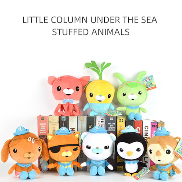 2023 Animoituja Merieläinten Pehmoleluja, 12 tuuman Barnacles Octonauts -Täytetty Pehmeä Tyyny, Lastenlahja, Koti Sisustus Kwazii [HK]