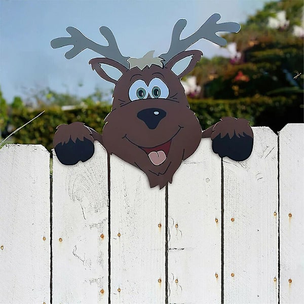 Julefest Pynt Havehegn Kigger The Grinch Julemand Elg Dekoration[HK] A