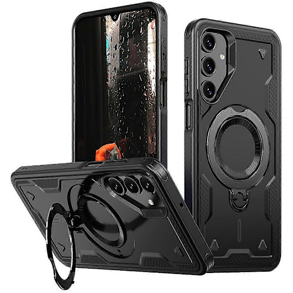 Samsung Galaxy A16 4G/5G -kotelo, yhteensopiva MagSafe-tekniikan kanssa, sotilastason suojaus, PC+TPU-jalusta [HK] Style C Multicolor