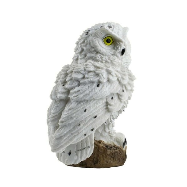 LED Havelyslys - Ugleform, Udendørs Vandafvisende, Energibesparende Lampe[HkkK] White Owl