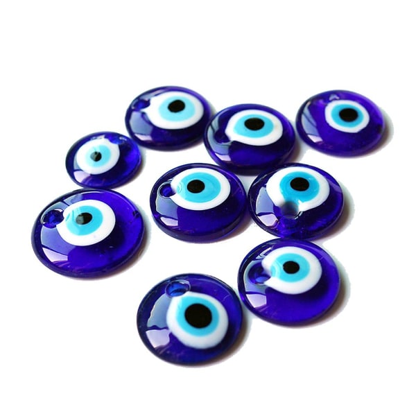 Tee itse -korut korujen valmistukseen Lasi Lucky Eye Blue Evil Turkish Eye Riipus avaimenperälle kaulakoru korutarvikkeet[HK] 5cm