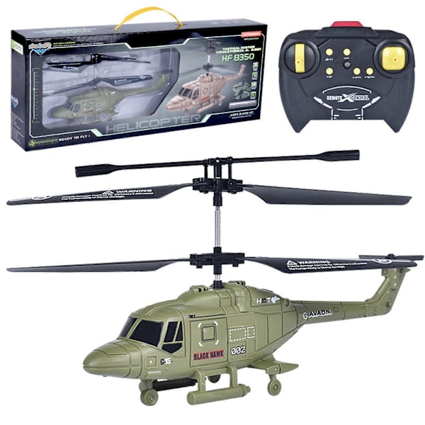 Fjärrstyrd Helikopter, 3.5 Kanaler RC Drönare m/ LED Helikopterljus Natt, 100% Ny [HK] Green