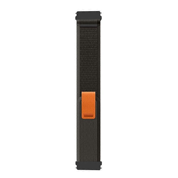 Udskiftnings Trail Loop Nylonrem 20mm Sports Justerbar Urrem til Garmin Venu 2 Plus/Venu Sq Black    Grey