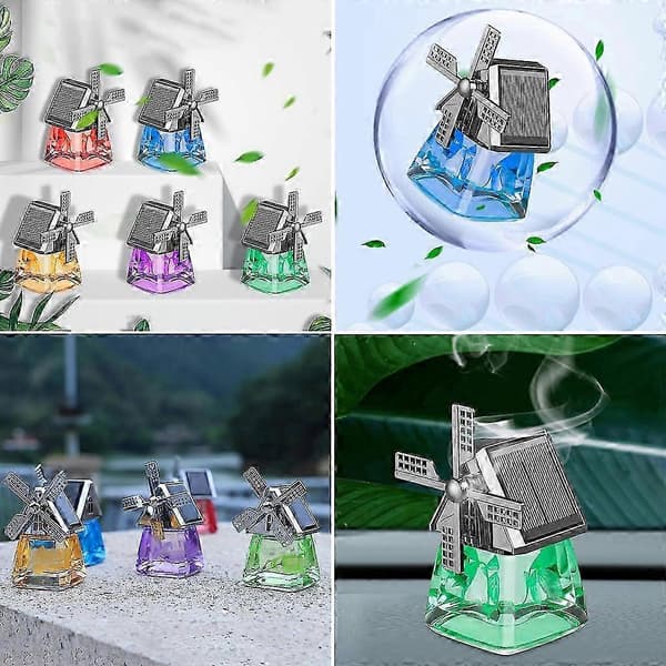 Aromaterapi Diffuser Luftfrisker Solenergi Roterende Æterisk Olie Diffuser[HK]