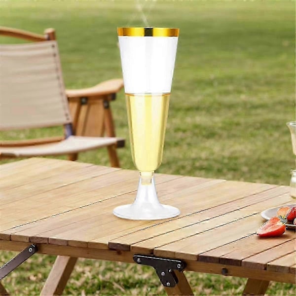 25 stk. 150 ml Engangs Champagneglas Klare Champagneglas Klare Toastglas kompatible med js[HK]
